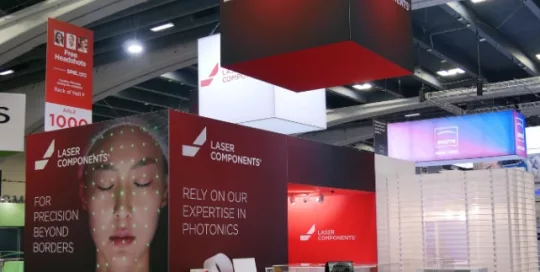 Trade Show Booth Laser Components at SPIE 2023 in San Francisco